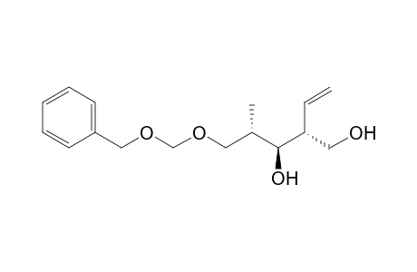 (2R,3S,4S)-5-Benzyloxymethoxy-4-methyl-2-vinylpentan-1,3-diol