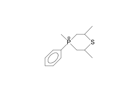2,4,6-Trimethyl-4-phenyl-1,4-thiaphosphorinanium cation(ph ax)
