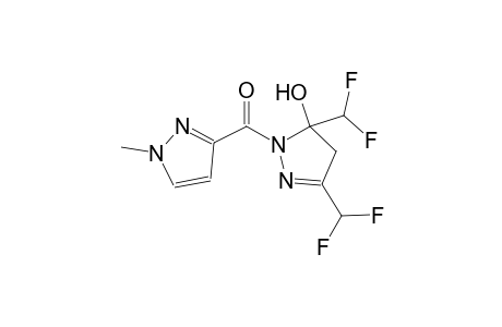 3,5-bis(difluoromethyl)-1-[(1-methyl-1H-pyrazol-3-yl)carbonyl]-4,5-dihydro-1H-pyrazol-5-ol