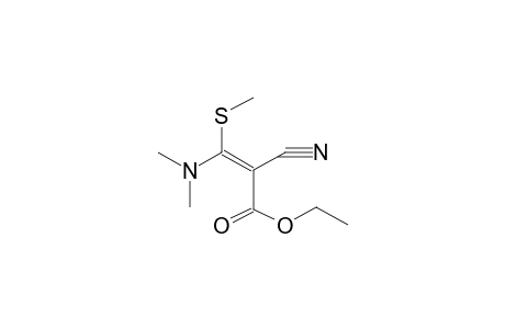 (E)-2-cyano-3-(dimethylamino)-3-(methylthio)-2-propenoic acid ethyl ester
