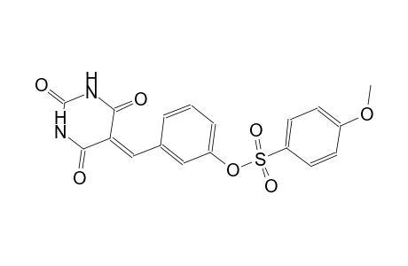 3-[(2,4,6-trioxotetrahydro-5(2H)-pyrimidinylidene)methyl]phenyl 4-methoxybenzenesulfonate