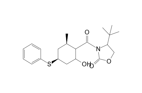 (3R,5S)-3-Methyl-5-phenylthio-2-[(4-tert-butyl-2-oxotetrahydro[1,3]oxazol)carbonyl]cyclohexanol