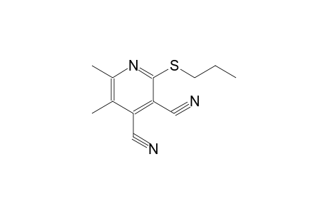 3,4-pyridinedicarbonitrile, 5,6-dimethyl-2-(propylthio)-