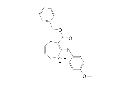(Z)-BENZYL-6,6-DIFLUORO-7-(4-METHOXYPHENYLIMINE)-3-CYCLOHEPTEN-1-CARBOXILATE;ENAMINO-FORM