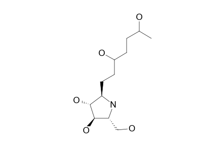 6-DEOXY-6-C-(2,5-DIHYDROXY-HEXYL)-(2R,5R)-BIS-HYDROXY-METHYL-(3R,4R)-DIHYDROXY-PYRROLIDINE
