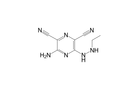 3-Amino-5-(2-ethylhydrazino)-2,6-pyrazinedicarbonitrile