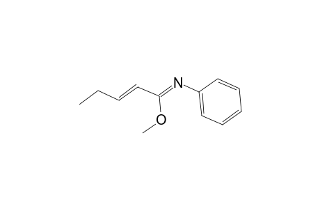 Methyl (1Z,2E)-N-phenyl-2-pentenimidoate