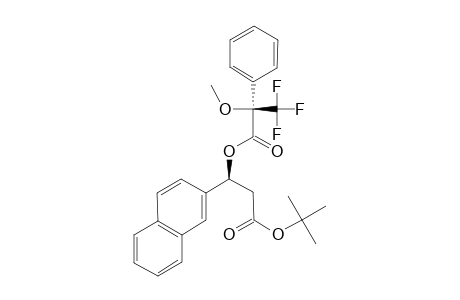 TERT.-BUTYL-(S)-3-[METHOXY-(TRIFLUOAREMETHYL)-PHENYL-ACETIC-ACID]-3-(2-NAPHTHYL)-PROPANOATE