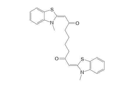 2,7-Dioxoctane-1,8-bis(3-methylbenzothiazol-2-ylidene)