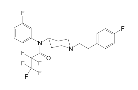 2,2,3,3,3-Pentafluoro-N-(3-fluorophenyl)-N-(1-[2-(4-fluorophenyl)ethyl]piperidin-4-yl)propanamide