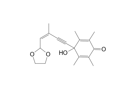 2,5-Cyclohexadien-1-one, 4-[4-(1,3-dioxolan-2-yl)-3-methyl-3-buten-1-ynyl]-4-hydroxy-2,3,5,6-tetramethyl-, (Z)-