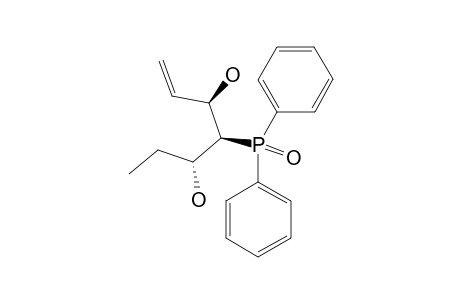 (3RS,4SR,5RS)-4-DIPHENYLPHOSPHINOYL-HEPT-1-EN-3,5-DIOL;anti-SYN-ISOMER
