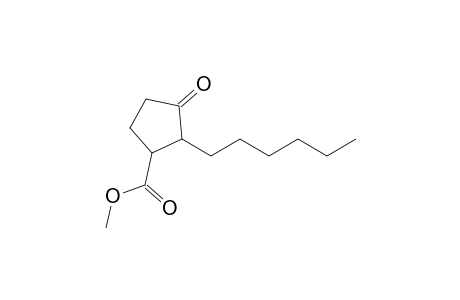 Methyl 2-hexyl-3-oxocyclopentanecarboxylate <cis->