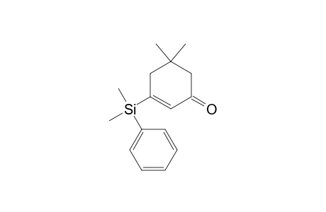 2-Cyclohexen-1-one, 3-(dimethylphenylsilyl)-5,5-dimethyl-