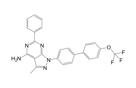 3-Methyl-6-phenyl-1-[4'-(trifluoromethoxy)-(1,1'-biphenyl)-4-yl]-1H-pyrazolo[3,4-d]pyrimidin-4-amine
