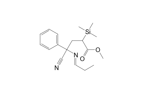 Methyl 4-propylideneamino-4-cyano-2-trimethylsilyl-4-phenylbutanoate