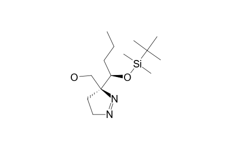 SYN-3-(HYDROXYMETHYL)-3-[1'-[(TERT.-BUTYLDIMETHYLSILYL)-OXY]-BUTYL]-1-PYRAZOLINE;MAJOR_STEREOMER
