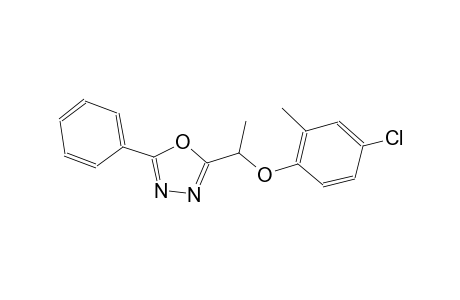 2-[1-(4-chloro-2-methylphenoxy)ethyl]-5-phenyl-1,3,4-oxadiazole