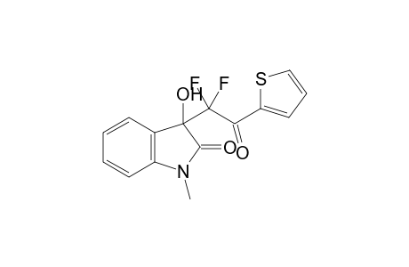 3-(1,1-difluoro-2-(2-thienyl)-2-oxoethyl)-3-hydroxy-1-methylindol-2-one