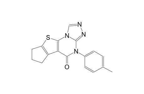 4-(4-methylphenyl)-7,8-dihydro-6H-cyclopenta[4,5]thieno[3,2-e][1,2,4]triazolo[4,3-a]pyrimidin-5(4H)-one