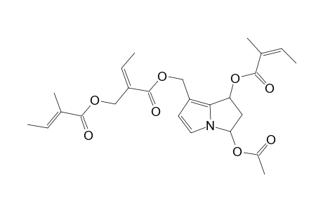 2-Butenoic acid, 2-[[(2-methyl-1-oxo-2-butenyl)oxy]methyl]-, [3-(acetyloxy)-2,3-dihydro-1-[(2-methyl-1-oxo-2-butenyl)oxy]-1H-pyrro lizin-7-yl]methyl ester, [1.alpha.(E),3.alpha.,7[E(E)]]-