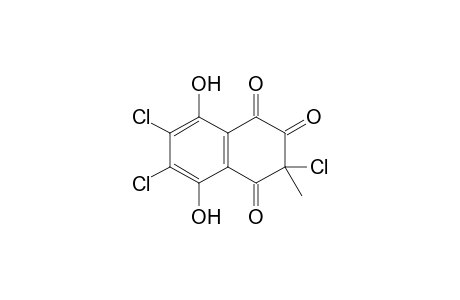 3,6,7-trichloro-5,8-dihydroxy-3-methyl-tetralin-1,2,4-trione