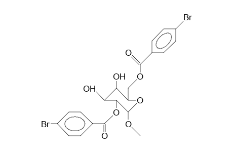 Methyl 2,6-bis(O-[4-bromo-benzoyl]).beta.-D-galactopyranoside