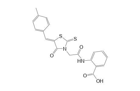 benzoic acid, 2-[[[(5Z)-5-[(4-methylphenyl)methylene]-4-oxo-2-thioxothiazolidinyl]acetyl]amino]-