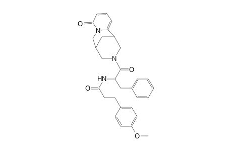 N-[1-benzyl-2-oxo-2-(8-oxo-1,5,6,8-tetrahydro-2H,4H-1,5-methano-pyrido[1,2-a][1,5]diazocin-3-yl)-ethyl]-3-(4-methoxy-phenyl)-propionamide