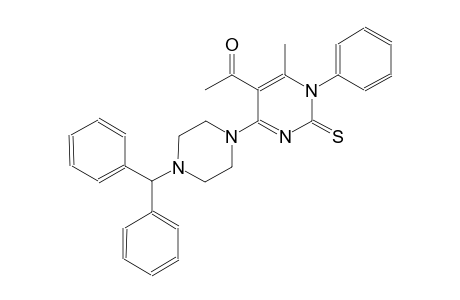 1-[4-(4-benzhydryl-1-piperazinyl)-6-methyl-1-phenyl-2-thioxo-1,2-dihydro-5-pyrimidinyl]ethanone