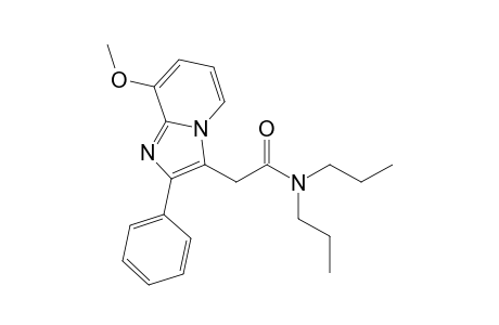 2-(8-methoxy-2-phenyl-3-imidazo[1,2-a]pyridinyl)-N,N-dipropylacetamide