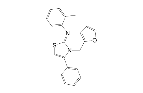 (3-Furan-2-ylmethyl-4-phenyl-3H-thiazol-2-ylidene)-O-tolyl-amine