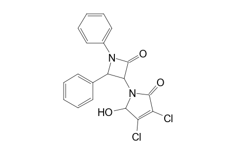 3-[3',4'-Dichloro-2',5'-dihydro-5'-hydroxy-2'-oxo-2H-pyrrol-1'-yl]-1,4-diphenylazetidin-2-one