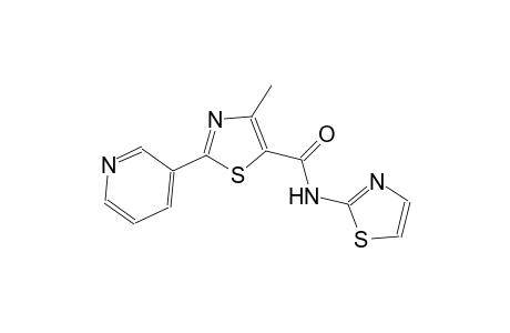 4-methyl-2-(3-pyridinyl)-N-(1,3-thiazol-2-yl)-1,3-thiazole-5-carboxamide