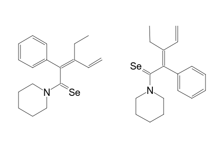 N-(3-ETHYL-2-PHENYL-1-SELENOXO-2,4-PENTADIENYL)-PIPERIDINE