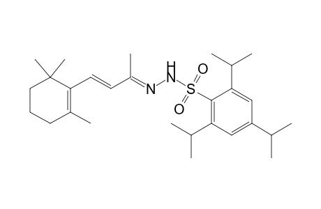 2,4,6-tri(propan-2-yl)-N-[(E)-[(E)-4-(2,6,6-trimethyl-1-cyclohexenyl)but-3-en-2-ylidene]amino]benzenesulfonamide