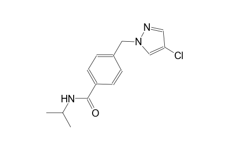 4-[(4-chloro-1H-pyrazol-1-yl)methyl]-N-isopropylbenzamide
