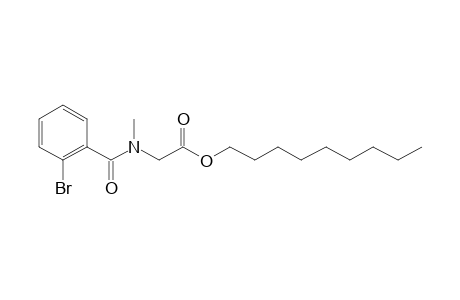 Sarcosine, N-(2-bromobenzoyl)-, nonyl ester