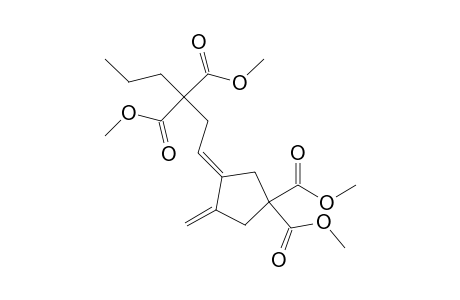 (E)-Dimethyl 3-(3,3-di(methoxycarbonyl)hexylidene)-4-methylenecyclopentane-1,1-dicarboxylate