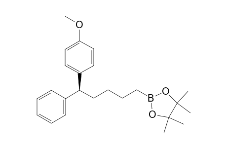 2-[(5S)-5-(4-methoxyphenyl)-5-phenyl-pentyl]-4,4,5,5-tetramethyl-1,3,2-dioxaborolane