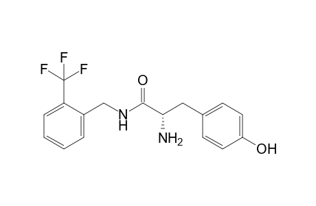 (2S)-2-amino-N-[2-(trifluoromethyl)benzyl]-3-[4-(hydroxy)phenyl]propanamide