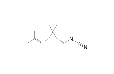 [(1R,3S)-2,2-dimethyl-3-(2-methylprop-1-enyl)cyclopropyl]methyl-methyl-cyanamide