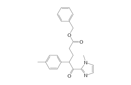 Benzyl 5-(1-methyl-1H-imidazol-2-yl)-5-oxo-4-(p-tolyl)-pentanoate
