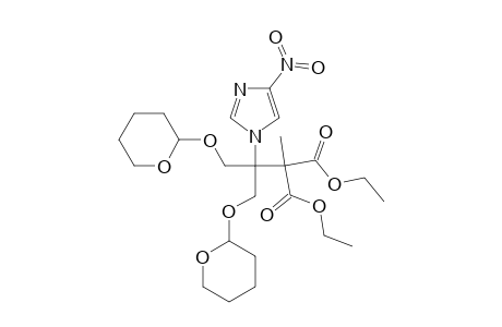DIETHYL-3-(4-NITROIMIDAZOL-1-YL)-4-(TETRAHYDROPYRAN-2-YLOXY)-3-[(TETRAHYDROPYRAN-2-YLOXY)-METHYL]-BUTANE-2,2-DICARBOXYLATE;DIASTEREOMER-#1