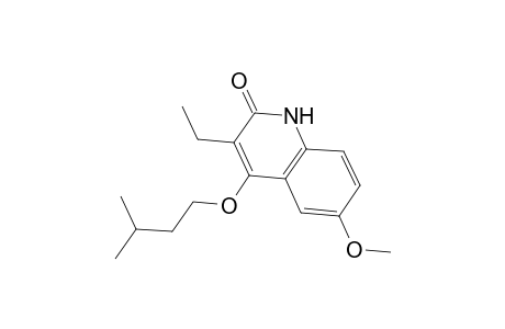 Carbostyril, 3-ethyl-4-(isopentyloxy)-6-methoxy-