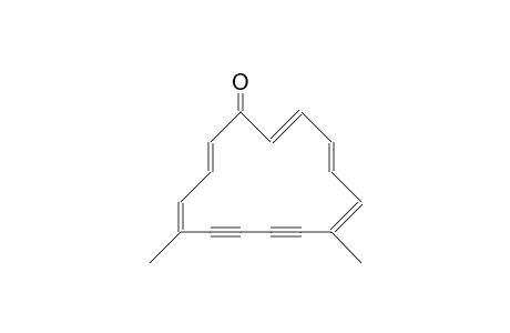 5,10-Dimethyl-6,7,8,9-tetradehydro(17)annulenone