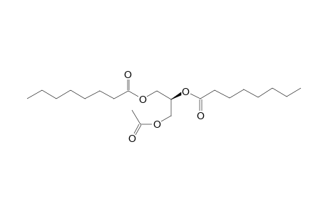 (2S)-1-(acetyloxy)-3-(octanoyloxy)propan-2-yl octanoate
