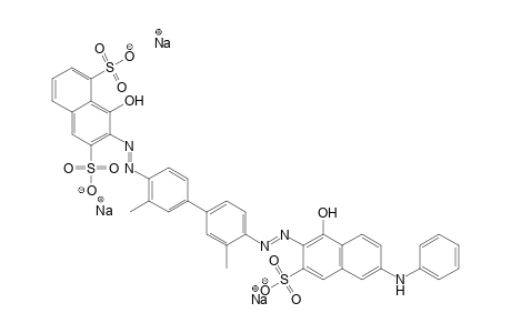 1,6-Naphthalenedisulfonic acid, 8-hydroxy-7-[[4'-[[1-hydroxy-6-(phenylamino)-3-sulfo-2-naphthalenyl]azo]-3,3'-diethyl[1,1'-biphenyl]-4-yl]azo]-, trisodium salt