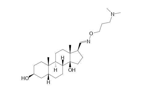 (3S,5R,8R,9S,10S,13R,14S,17S)-17-[(E)-3-(dimethylamino)propoxyiminomethyl]-10,13-dimethyl-1,2,3,4,5,6,7,8,9,11,12,15,16,17-tetradecahydrocyclopenta[a]phenanthrene-3,14-diol