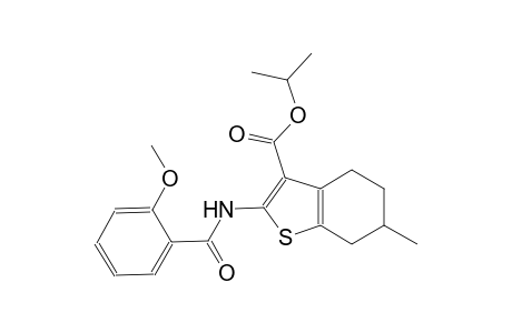 isopropyl 2-[(2-methoxybenzoyl)amino]-6-methyl-4,5,6,7-tetrahydro-1-benzothiophene-3-carboxylate